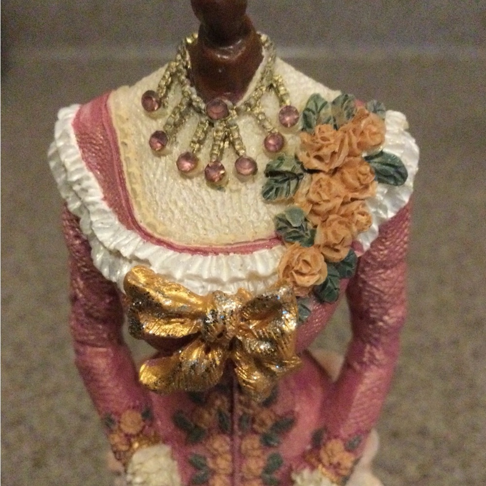 New-Victorian Style Pink and Cream miniature Mannequin.